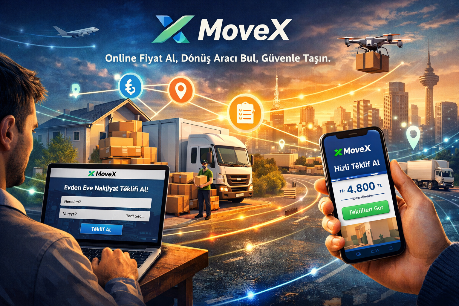 Denizli’den Türkiye’ye yeni bir dijital platform doğdu.

Denizli’li bir iş insanının geliştirdiği MoveX, lojistik ve evden eve nakliyat sektörüne yeni bir çözüm getiriyor.

✔️ Basit kullanım
✔️ Güvenli sistem
✔️ Ücretsiz platform
✔️ 165.000 araçlık büyük ağ

🚚 Yükünüz için dönüş aracı bulun
📦 Nakliye işlerinizi kolayca planlayın

👉 MoveX.tr