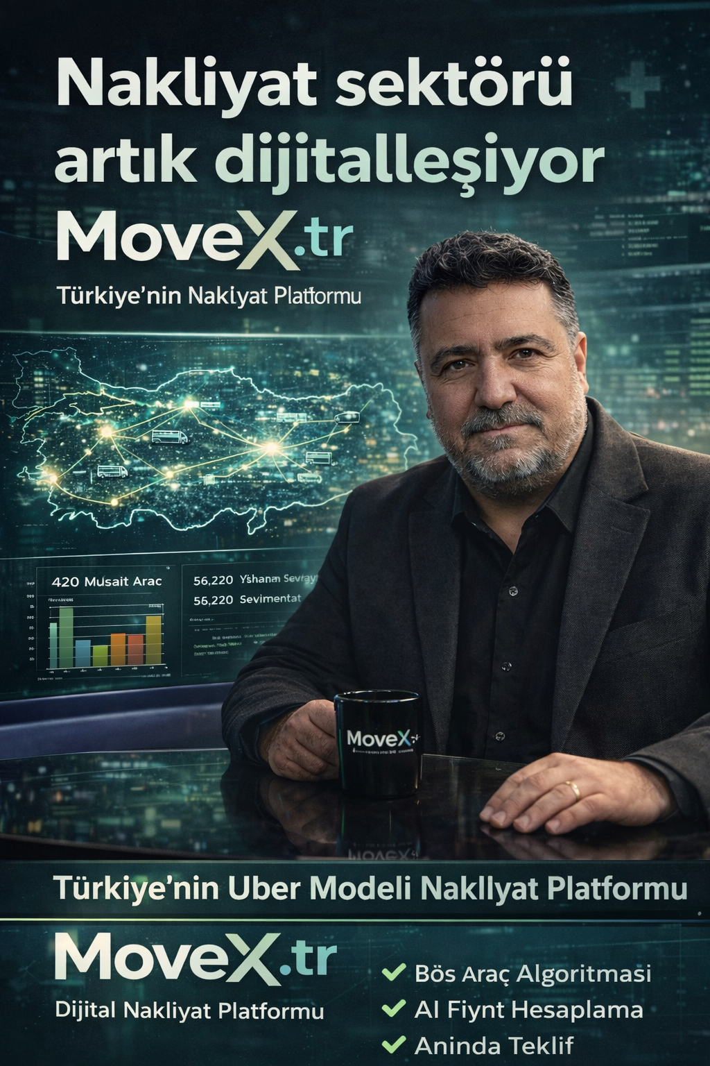 Denizli’den Türkiye’ye yeni bir dijital platform doğdu.

Denizli’li bir iş insanının geliştirdiği MoveX, lojistik ve evden eve nakliyat sektörüne yeni bir çözüm getiriyor.

✔️ Basit kullanım
✔️ Güvenli sistem
✔️ Ücretsiz platform
✔️ 165.000 araçlık büyük ağ

🚚 Yükünüz için dönüş aracı bulun
📦 Nakliye işlerinizi kolayca planlayın

👉 MoveX.tr